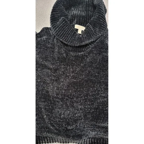 Michael Kors Women's Large Black Long Sleeve Turtleneck Sweater - Picture 12 of 14